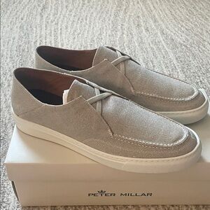 Peter Millar Breeze Canvas Slip On Shoes